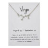 Stjärntecken Halsband Jungfrun Virgo Gåvohalsband Silver