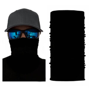Multifunktionell Tubscarf Halsduk Ansiktsmask Bandana Svart