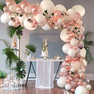 Ballongbåge Roséguld - Komplett Ballonggirlang 5m