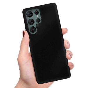Galaxy S22 Ultra Skal Svart Tunt Mobilskal 1mm Tpu