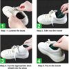 Skydd mot skoveck / gångveck på sneakers 2-pack vit