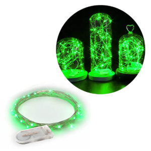 1m Mini Led Ljusslinga Batteridriven Grön