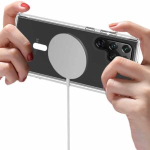 Galaxy S23 Magsafe Mobilskal Genomskinligt