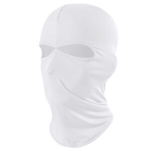 Tunn Balaclava Skidmask 2 Hal Vit