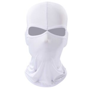 Tunn Vit Balaclava Skidmask Ranarluva 2 Hal