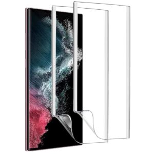 2-Pack Heltäckande Galaxy S22 Ultra Skärmskydd Nanoedge