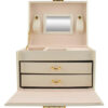 Elegant smyckeskrin beige